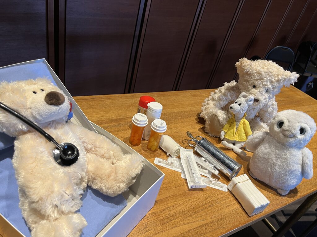 Teddy Bear Hospital and a backstage tour of the Helsinki City Theatre